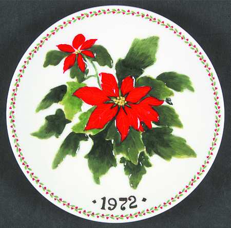 Christmas Plate by Crown Staffordshire