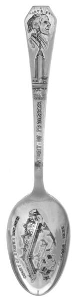 Worlds Fair-Chicago 1933 Souvenir Spoon by Century Silverplate