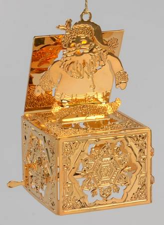 1992 Gold Christmas Ornament Collection by Danbury Mint