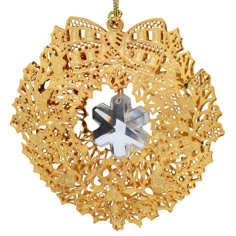 Gold-And-Crystal Ornaments by Danbury Mint