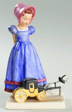Biedermeier Style Figurines (FB Mark) by Goebel