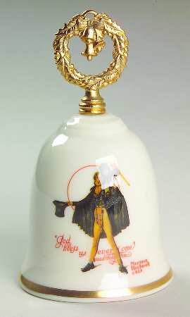 Rockwell Christmas Bell by Gorham
