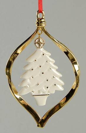 Porcelain & Gold Ornaments by Gorham