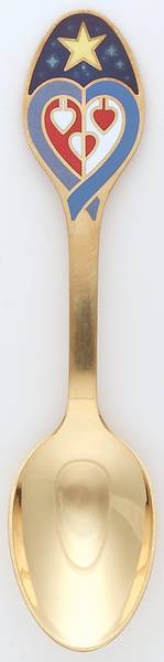 Annual Christmas Spoon & Fork by Georg Jensen (Denmark)