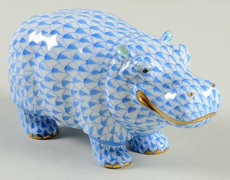 Hippos & Rhinos by Herend