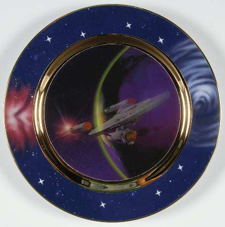 Star Trek-Ships In Motion Plate by Hamilton Collection