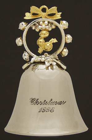 Annual Silverplate Bell by Lunt Silver