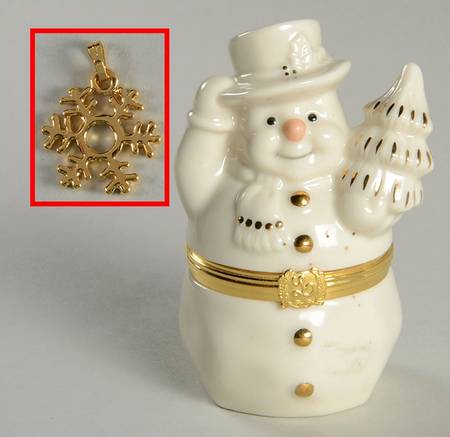Lenox Treasures Snowman Box by Lenox