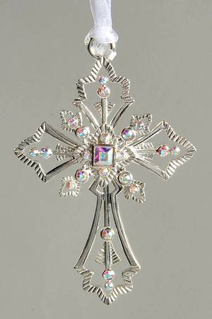 Crystal Cross by Lunt Silver