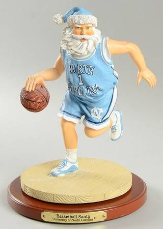 Collegiate Basketball Santa Figurine by Memory Company