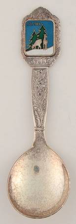 Silverplate Christmas Spoon by Meka