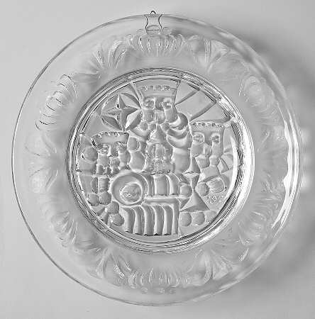 Orrefors Christmas Plate by Orrefors