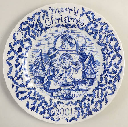 Royal Crownford Christmas Plates by Royal Crownford
