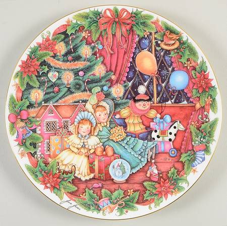 Jane Jones Christmas Plate by Royal Doulton