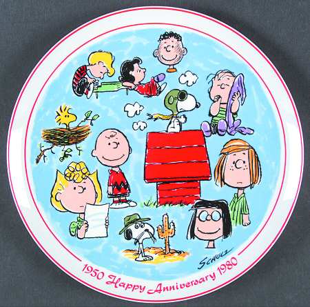 Peanuts 30th Anniversary Plate by Schmid