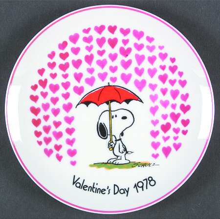 Peanuts Valentine Plate by Schmid
