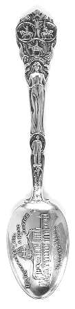Illinois Souvenir Spoon by Unknown Mfg Silver