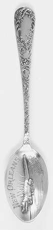 Louisiana Souvenir Spoon by Unknown Mfg Silver