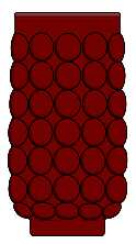 Bubble Ruby by Anchor Hocking