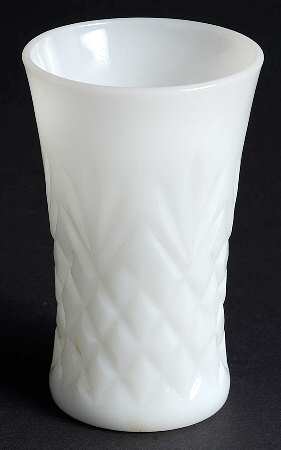 Prescut Pineapple Milk Glass by Anchor Hocking