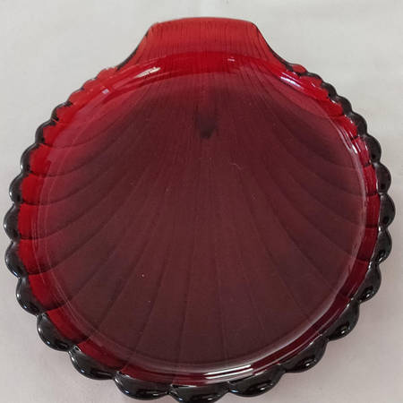 Shell Royal Ruby by Anchor Hocking