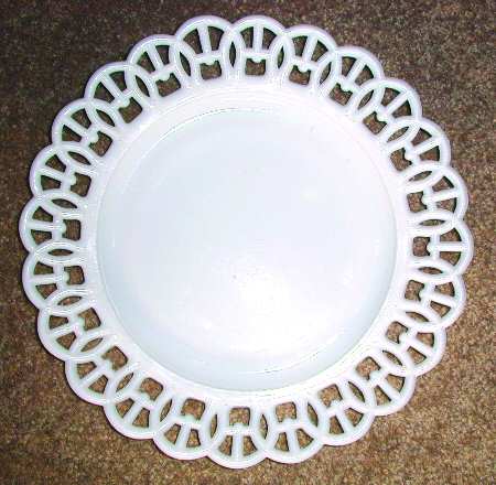 H Border Milk Glass by Atterbury Glass Co.