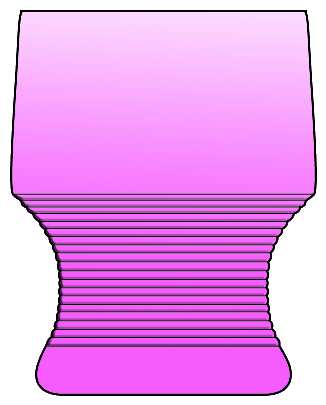 Georgian Ribbed Pink by Hazel-Atlas