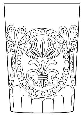 Fleur de Lis by Anthropologie Glass