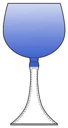 Trumpet Cobalt by Ambiance Crystal