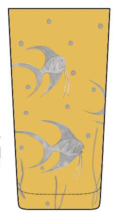 Fish L'Art Deco Amber by Artel