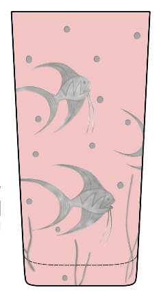 Fish L'Art Deco Rose by Artel