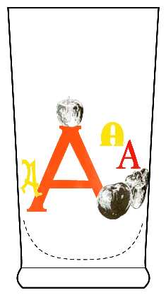 Alphabet (Tumblers) by Anthropologie Glass