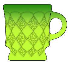 Kimberly Light Green and Dark Green by Anchor Hocking