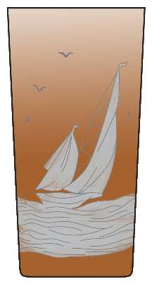 Golden Age of Yachting Amber by Artel
