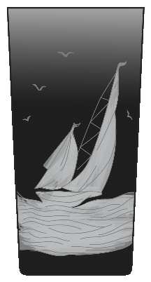 Golden Age of Yachting Black by Artel