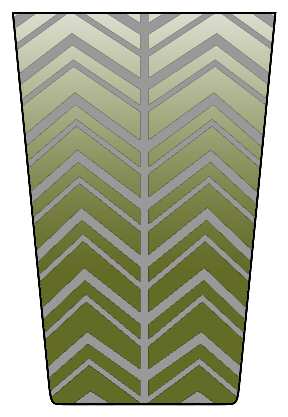 Herringbone Olive Green by Artel