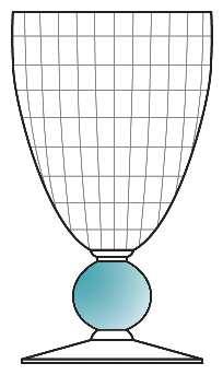 Contour Cerulean (Blue Stem, Block Optic) by Bryce