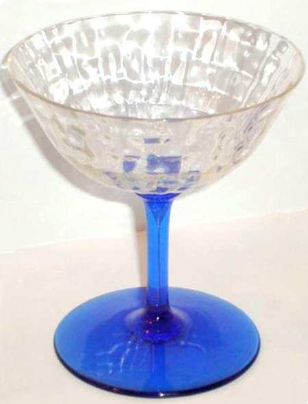 355 (Block Optic, Blue Iridescent Stem) by Bryce
