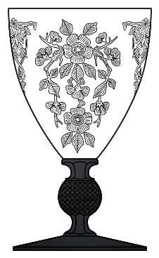 Apple Blossom Clear (Black Stem #1069) by Cambridge
