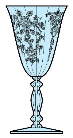 Apple Blossom Blue (Stem 3130) by Cambridge