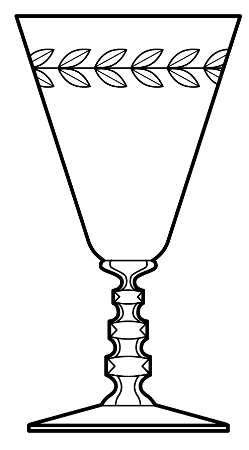 Laurel Wreath Clear (Stem 3139) by Cambridge