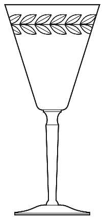 Laurel Wreath Clear (Stem 3106) by Cambridge