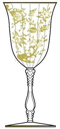 Wildflower (Stem 3121, Gold Encrusted) by Cambridge