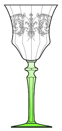 Balda Green (Stem 1440) by Central Glass Works