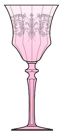 Balda Pink (Stem 1440) by Central Glass Works