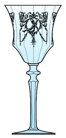 Morgan Blue (Stem 1440) by Central Glass Works