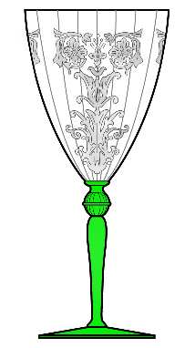 Veninga Green (Stem 1447) by Central Glass Works