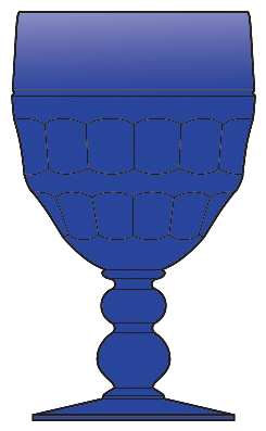 Martha Washington Cobalt by Cambridge