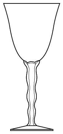 Kawali (Plain, Wavy Stem) by Christofle