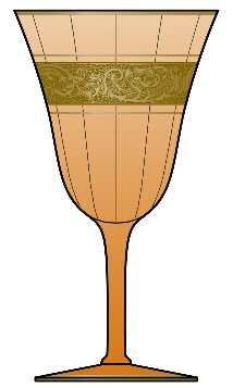 3060-1-Amber (Gold Encrusted) by Cambridge